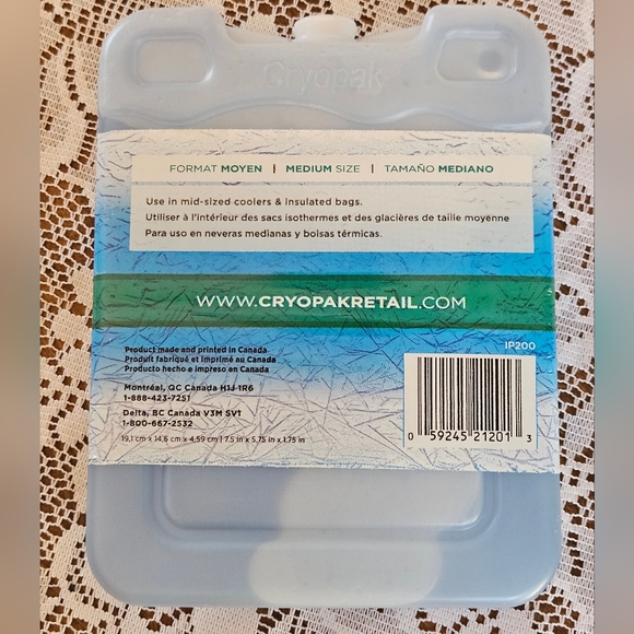 NEW - CRYOPAK  COMBO - 4 ICE PACKS - TWO SIZES - MEDIUM & LUNCH A - Picture 3 of 7